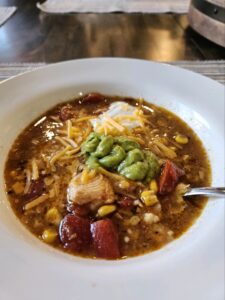 Super Easy Chicken Enchilada Soup